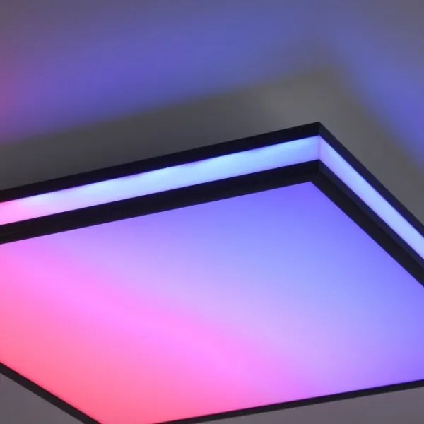 JUST LIGHT. 14110-18-LED RGBW Lampada dimmerabile MARIO BLACK LED/19,5W/230V+RC