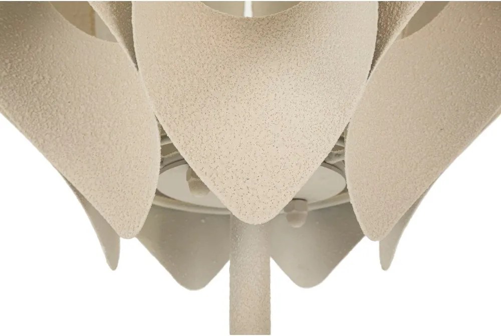 Lampada da tavolo beige con paralume in metallo (altezza totale 57 cm) Space – Mauro Ferretti