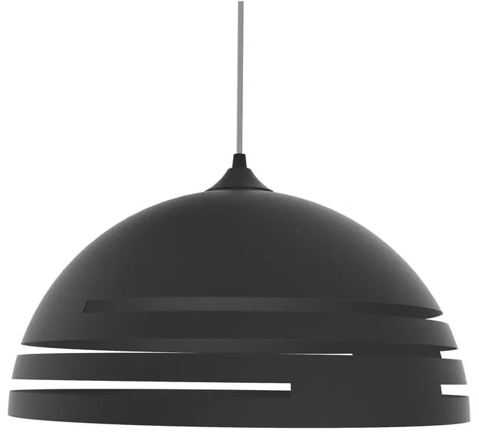 Lampadario Moderno Circuit nero paralume nero E27 LUMICOM