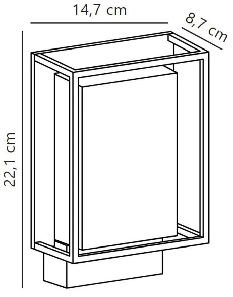Nordlux - Applique a LED da esterno NESTOR LED/8W/230V IP44