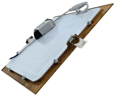 Lampada LED da incasso SQUARE LED/18W/230V 4200K 22x22 cm marrone