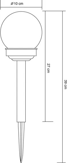 Globo 33699-12 - Lampada solare LED 1,2V IP44