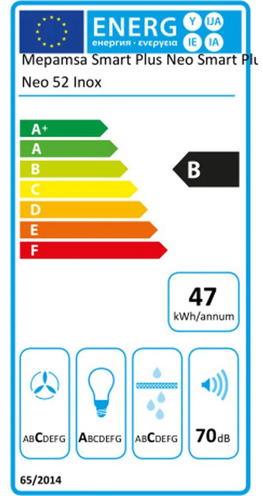 Cappa Classica Mepamsa SMART PLUS NEO 52X 50 cm Acciaio