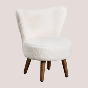Sedia in ciniglia Nirgran Kids Bianco - Sklum