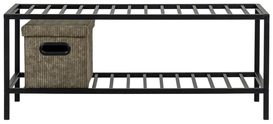 Scarpiera nera in metallo Vita - House Nordic