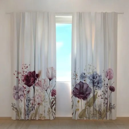 Tende su misura con stampa Fiori meravigliosi