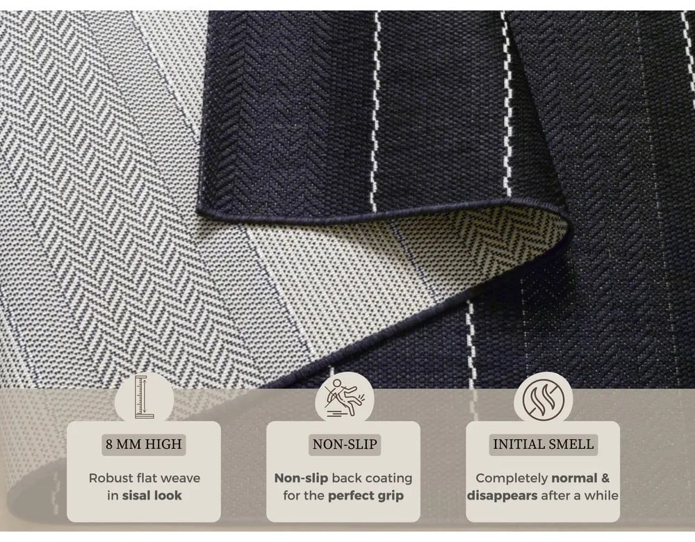 Tappeto nero per esterni , 200 x 290 cm Sunshine - Hanse Home