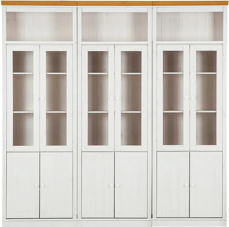 Vetrina in legno di pino bianco 518x223 cm Anita - Støraa