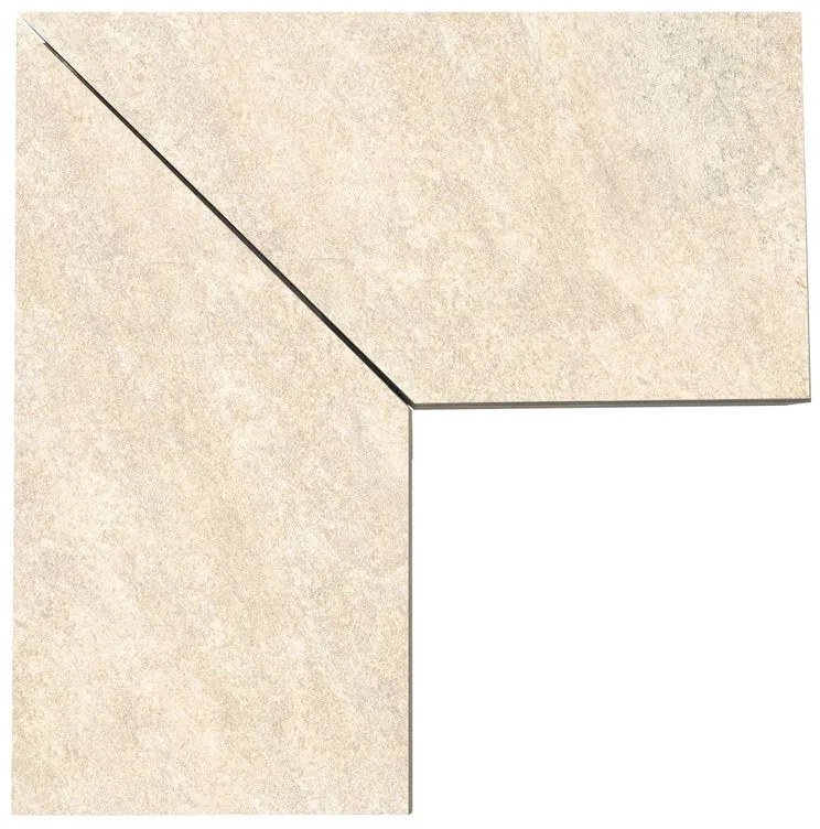 Piastrella da pavimento esterno rettificato dx+sx in gres porcellanato new beige 60 x 60 cm Sp. 20 mm traffico molto intenso (pei 5/5) R11