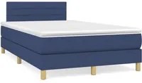 Letto a Molle con Materasso e LED Blu 120x190 cm in Tessuto 3270101