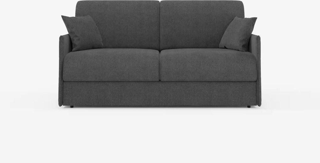Evans divano letto matrimoniale sfoderabile - design compatto e vano porta guanciali in tessuto smacchiabile T23
