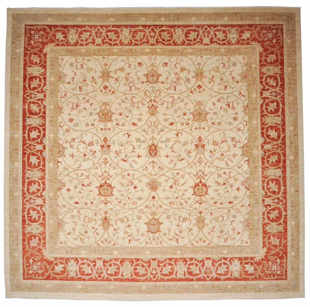 Ziegler Tappeto 290x300 Beige (Pakistan) Annodato A Mano