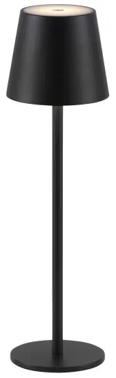 Leuchten Direkt19250-18-LED Lampada ricaricabile da esterno EURIA LED/3W/5V IP54 nero