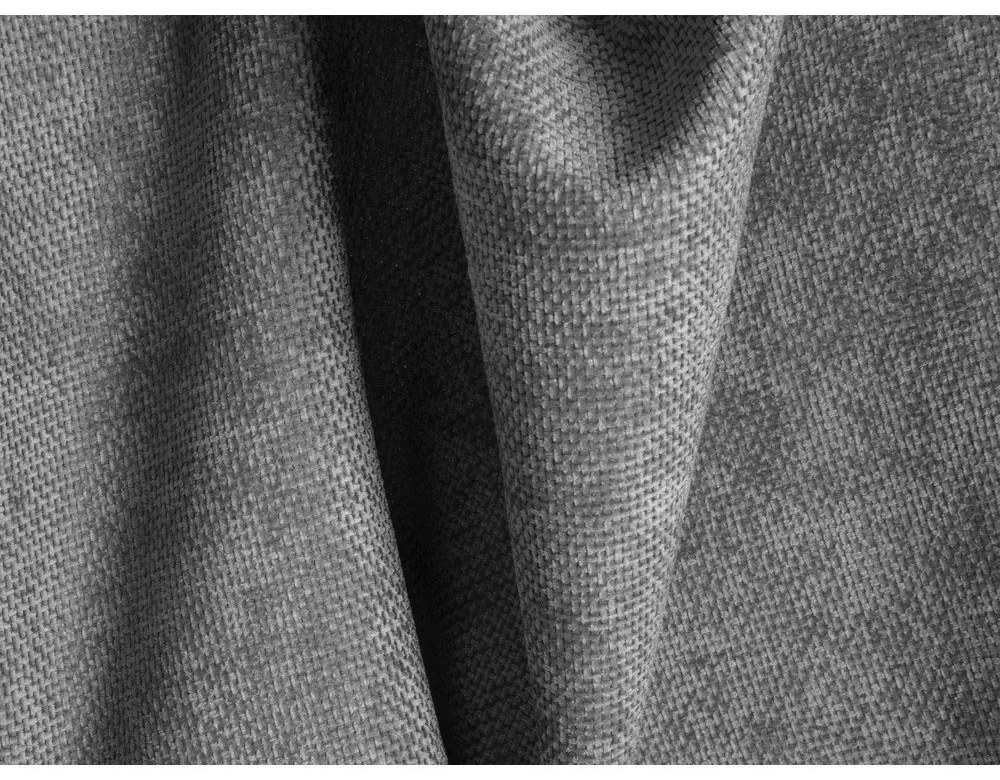 Divano angolare grigio chiaro (con penisola a destra/a U) con rivestimento in ciniglia Treno – Cosmopolitan Design