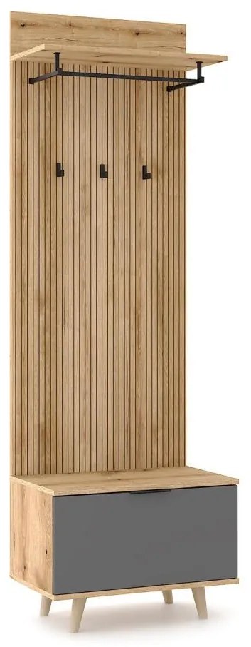 Mobile per ingresso KLEO marrone/grafite