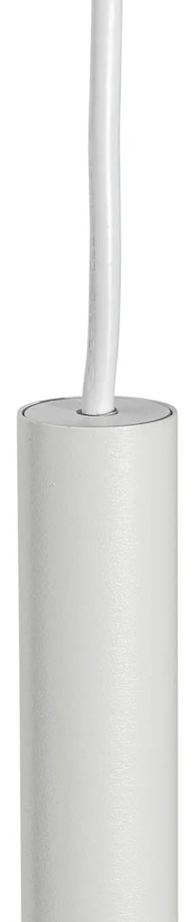 Sistema di illuminazione a binario moderno con 5 luci a sospensione bianco 1 fase - Iconic Frini