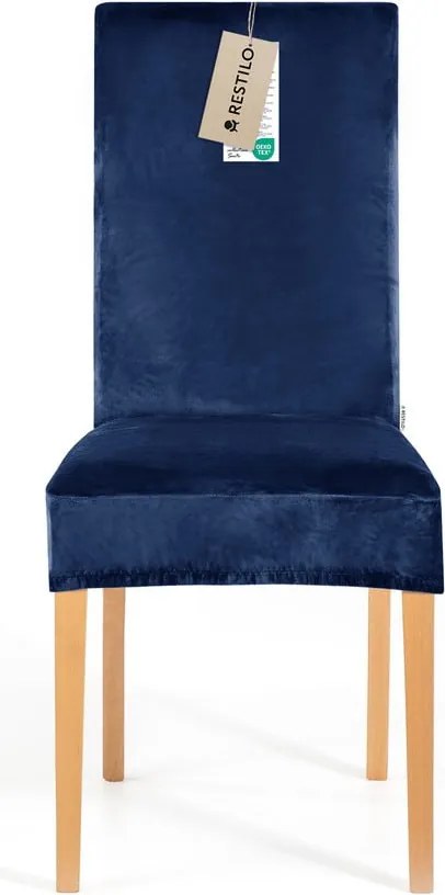 Coprisedia blu con rivestimento elastico per sedie 48 cm Sento – Restilo