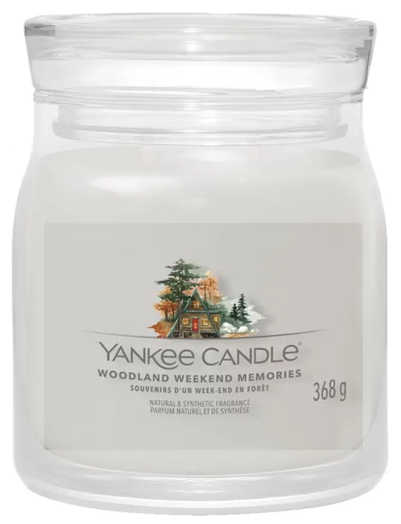 Woodland Weekend Memories, candela in giara media Yankee Candle