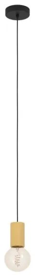 Eglo 900801 - Lampadario a sospensione con filo POZUETA 1xE27/40W/230V marrone