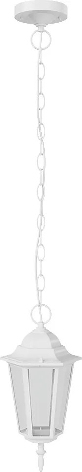 Lampione Storico a Sospensione E27 IP54 Bianco - Serie Tosca