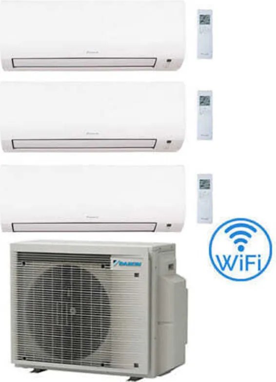 Climatizzatore garanzia italia Daikin Comfora wifi incluso Trial Split Inverter 7000 + 7000 + 7000 btu con u.e. 3MXM40A9 Classe a+++/a++ novita' 2024