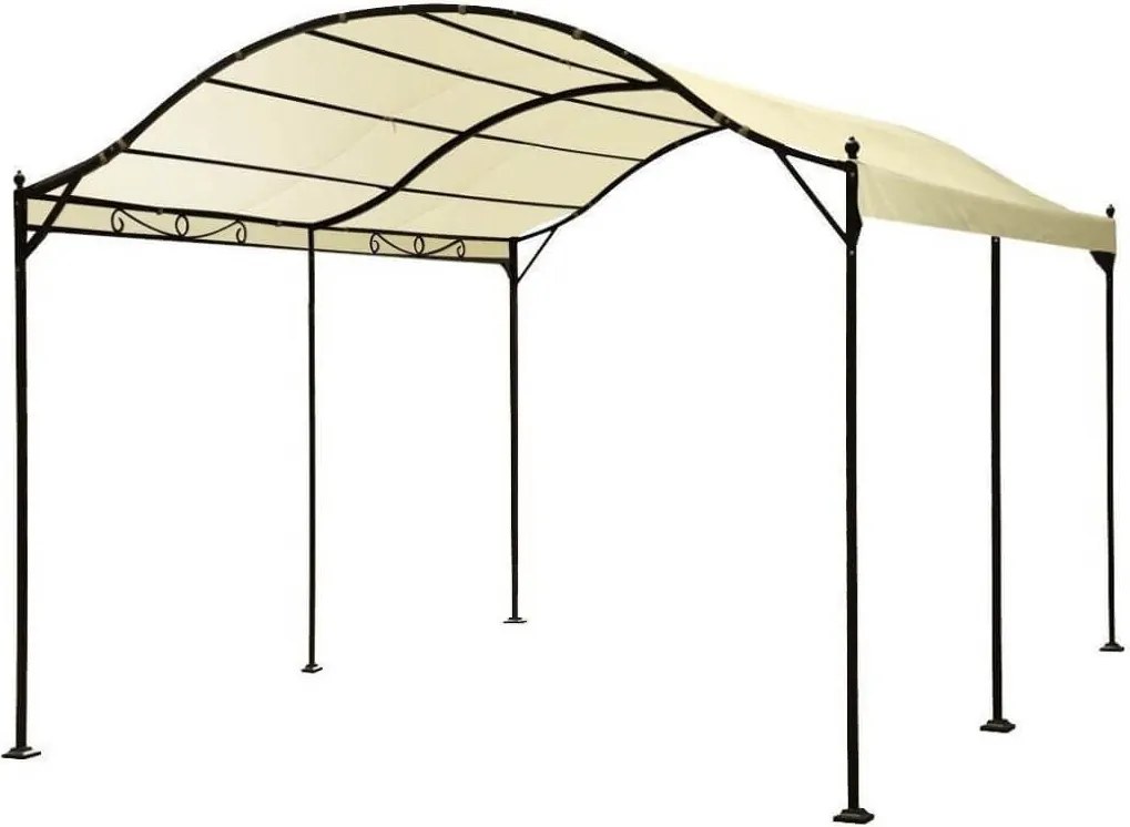 AORNOS - gazebo da giardino a onda in acciaio