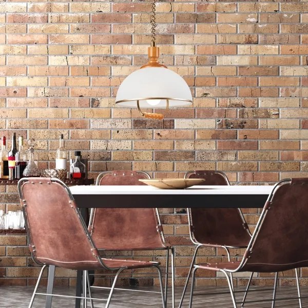 Lampadario a scomparsa RAMONA 1xE27/60W/230V beige/marrone