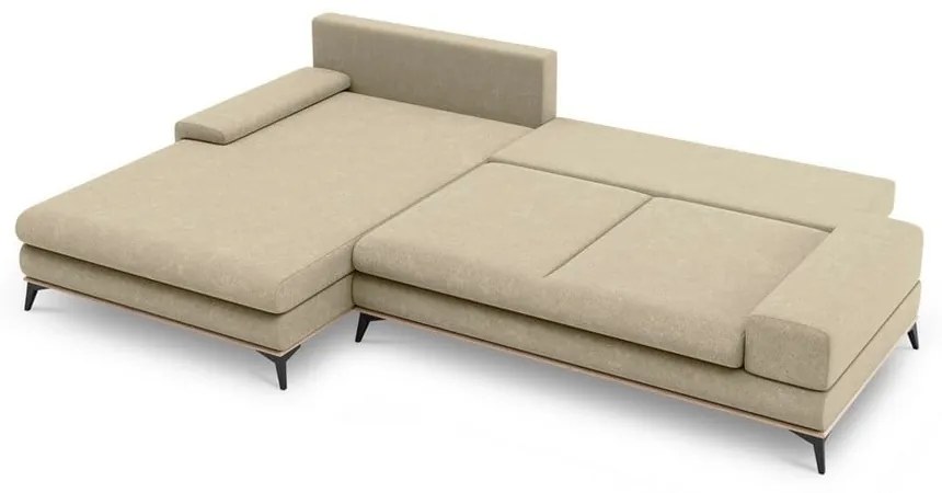 Divano letto angolare beige, angolo sinistro Planet - Windsor &amp; Co Sofas