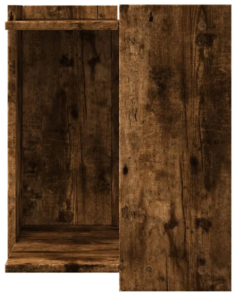 Recinto lettiera gatti rovere sonoma 60x40x40 cm in truciolato