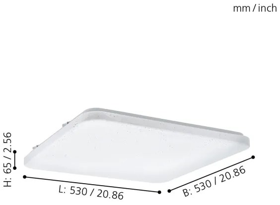 Eglo 98449 - Plafoniera LED FRANIA-S LED/49,5W/230V