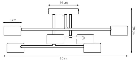 Plafoniera HALO 6xGX53/10W/230V bianca