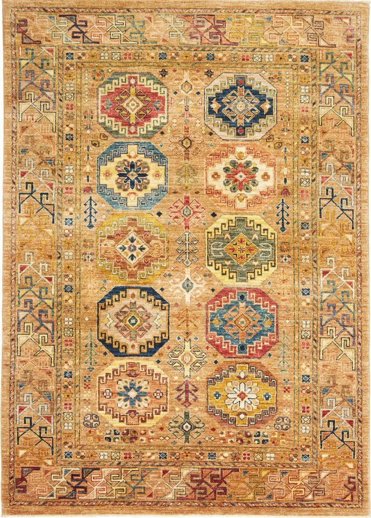 Samarkand Tappeto 210x150 Marrone (Pakistan) Annodato A Mano