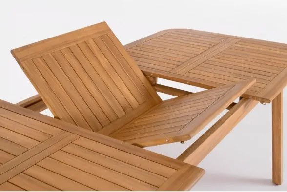 Tavolo In Legno Da Esterno Allungabile 100x180-240 Cm Danubio FSC Bizzotto
