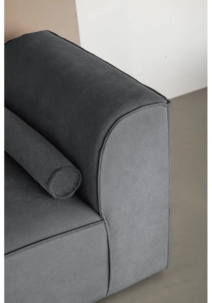 Divano angolare componibile grigio (con penisola a destra) Flex Felix – Miuform