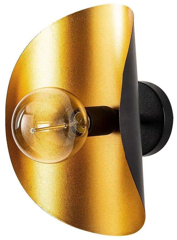 Lampada da parete nera/dorata Sivani – Opviq lights