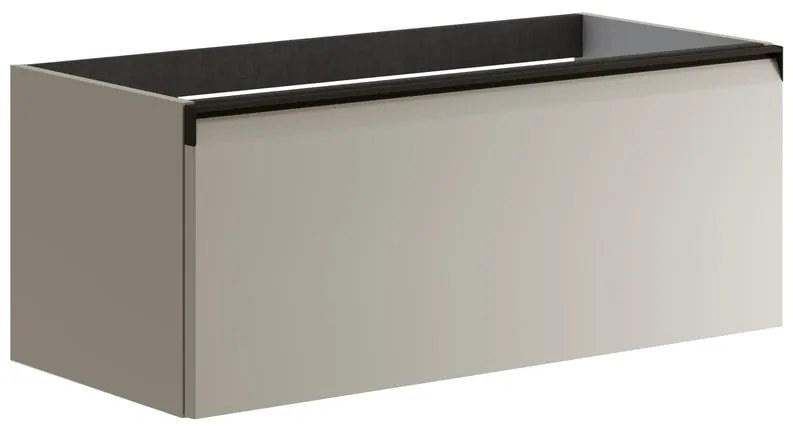 Mobile da bagno sotto lavabo Fusion beige opaco L 99.5 x H 40 x P 45.5 cm 1 cassetto, lavabo non incluso
