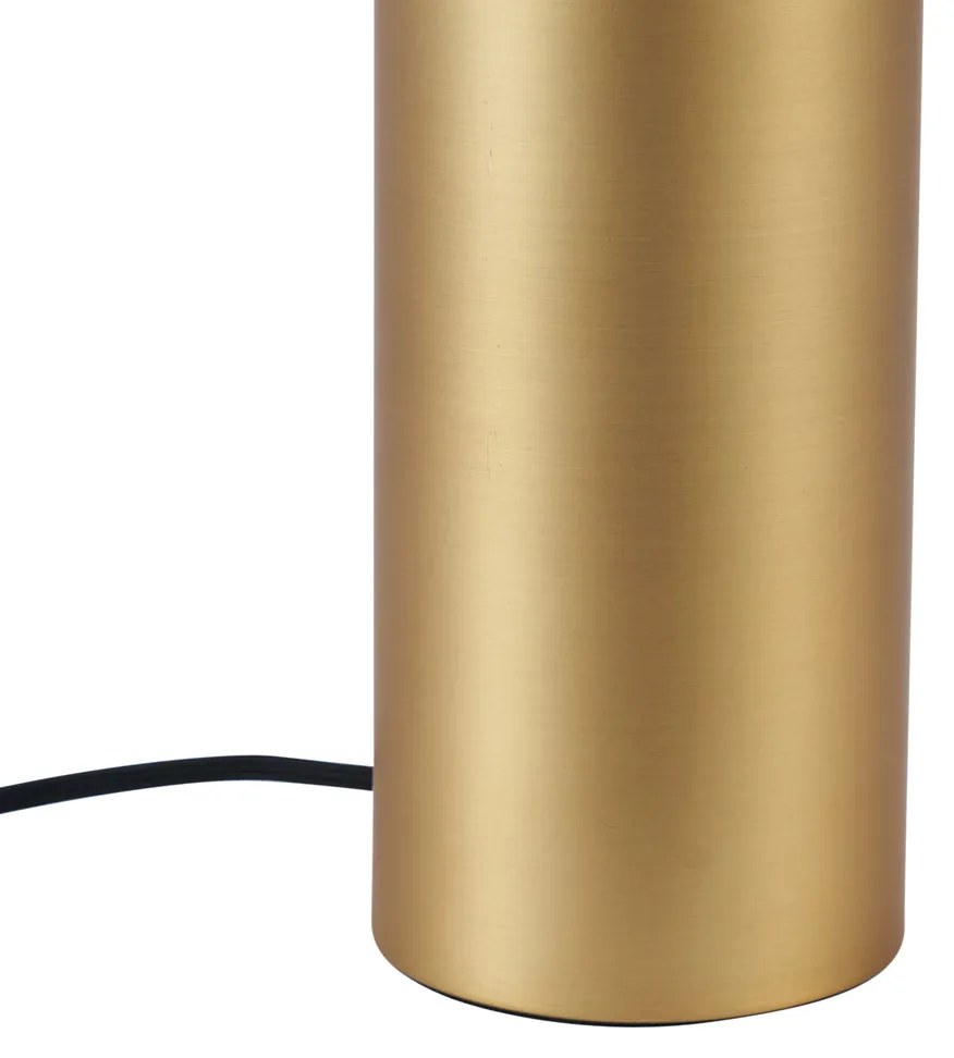 Lampada da tavolo moderna ottone 24 cm - Cylinder