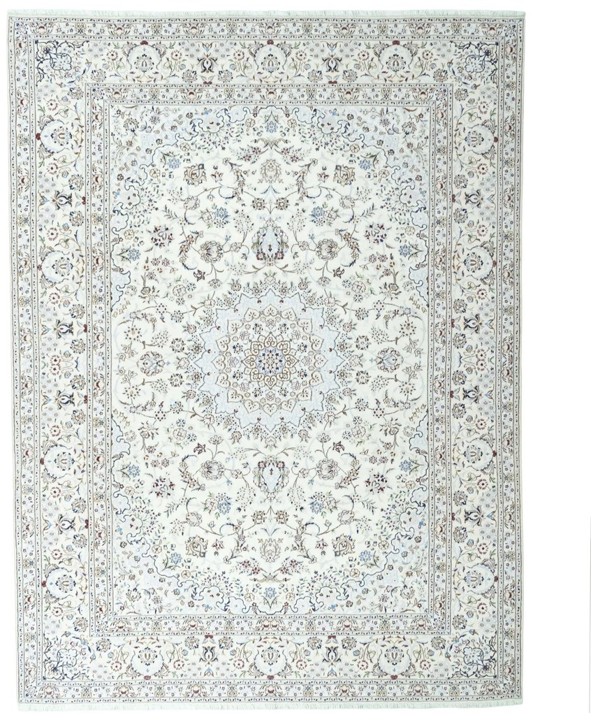 Nain Tappeto persiano 410x300 Beige (Iran) Annodato A Mano