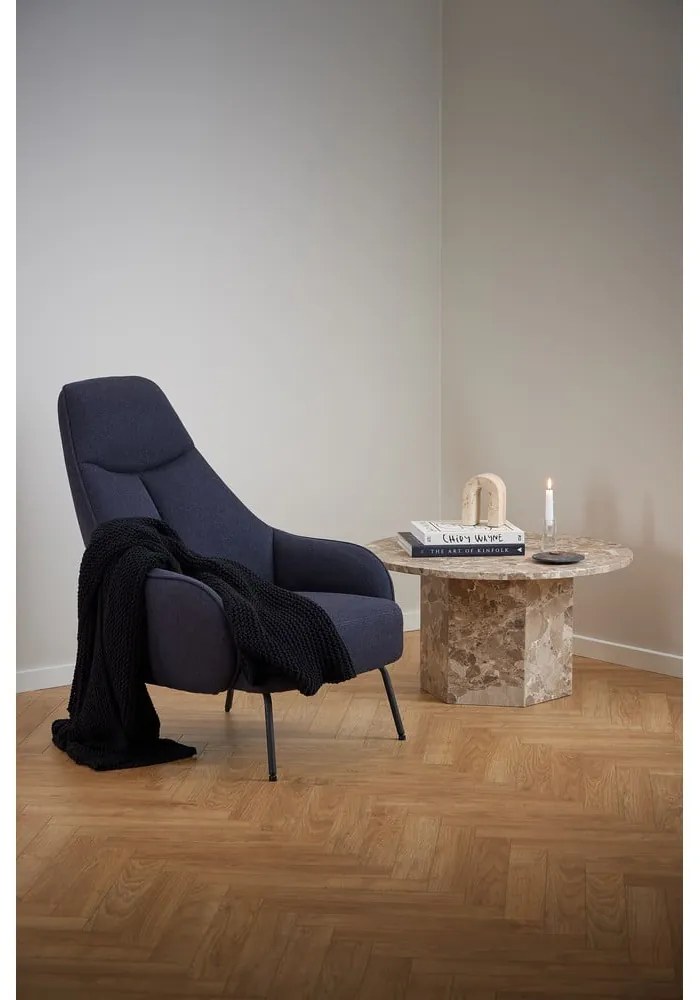 Tavolino rotondo in marmo marrone chiaro ø 80 cm Naxos - Actona