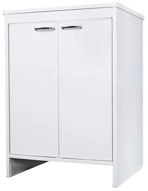 Mobile multiuso lavanderia 60x50 cm in PVC con ripiano interno Kandy