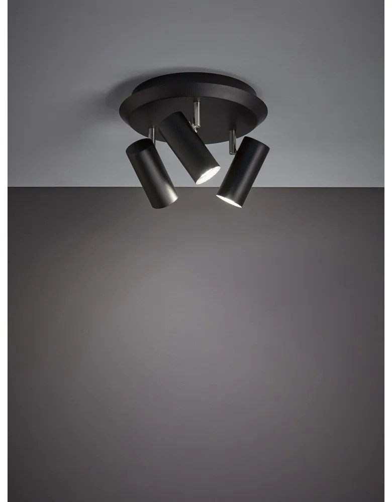 Lampada da parete nera Barcelona Tres - Markslöjd