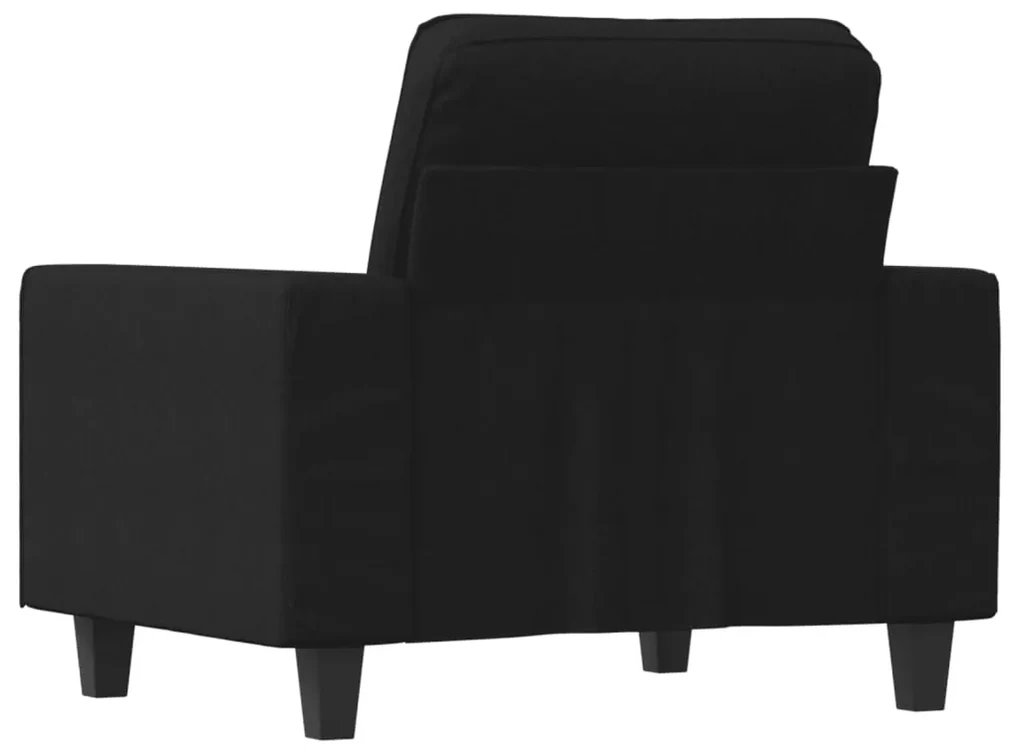 Poltrona nera 60 cm in tessuto