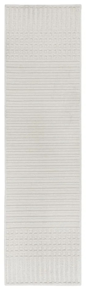 Runner in ciniglia lavabile bianco 60x240 cm Elton - Flair Rugs