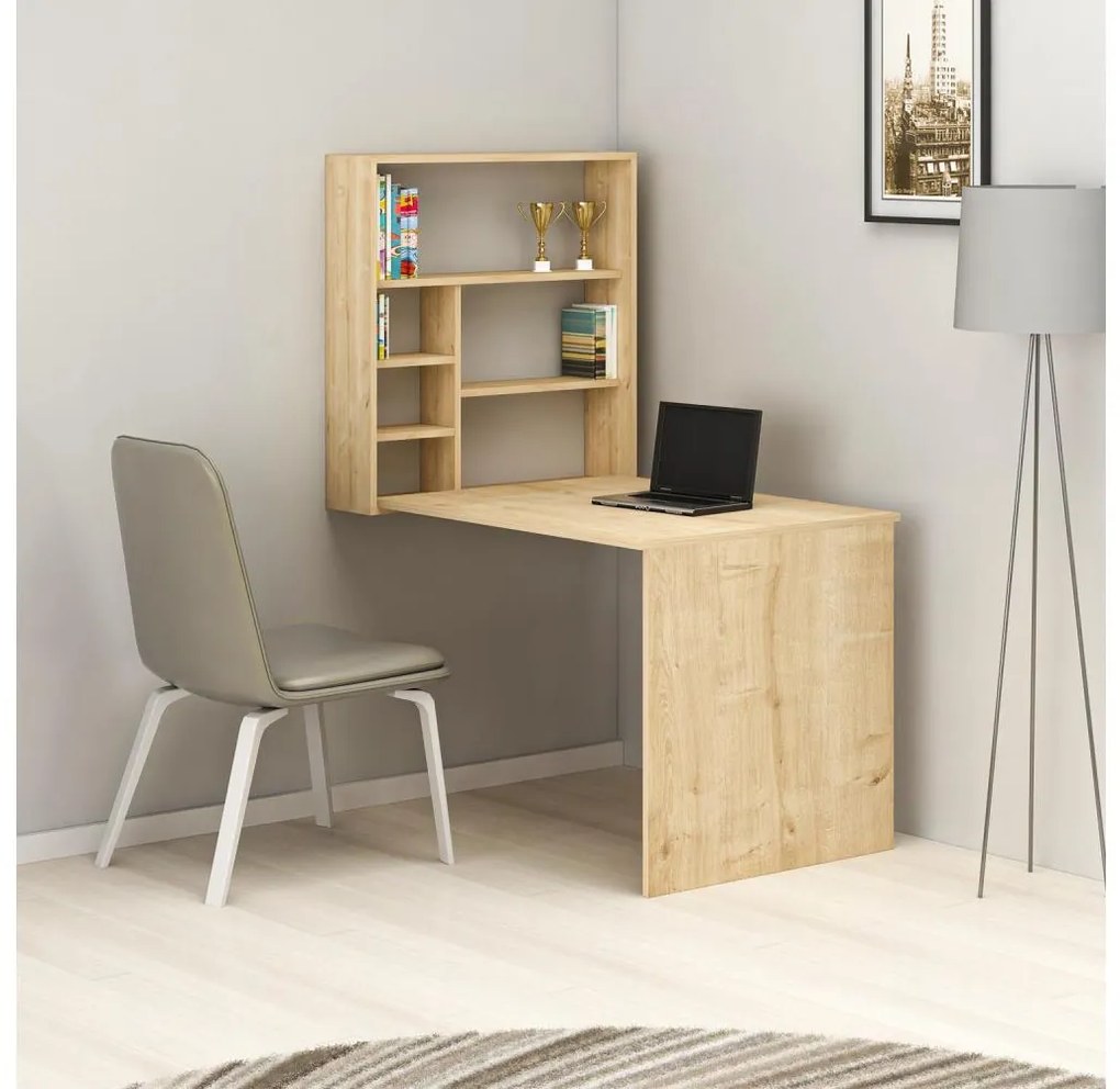 Tavolo da lavoro con ripiano SEDIR 154,2x59 cm beige