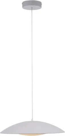 Schöner Wohnen 14607-16 - LED dimmerabile lampadario a sospensione con cavo LENTE LED/23W/230V Ø50 cm bianco