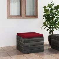 Pouf da Giardino su Pallet con Cuscino in Legno di Pinocod mxl 120431