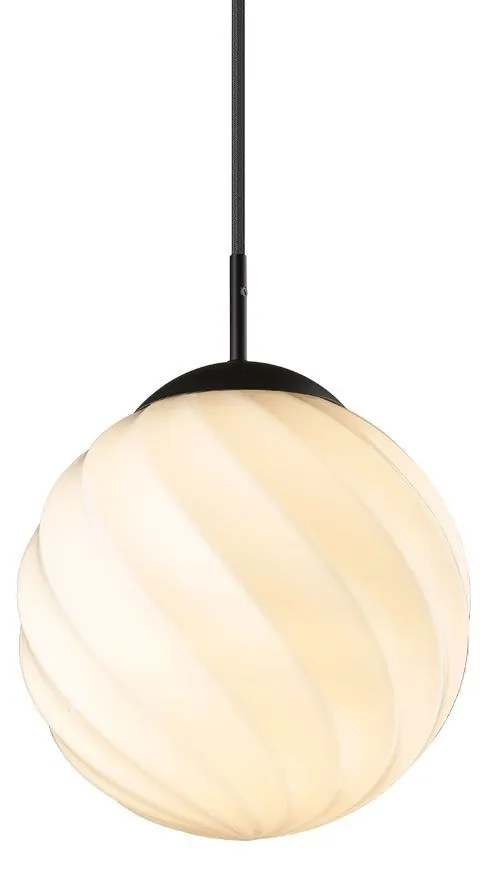 Halo Design - Twist Ball Lampada a Sospensione Ø25 Opale/Nero Halo Design