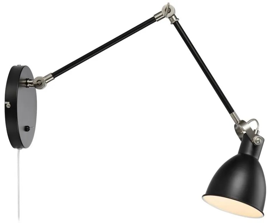 Markslöjd 108250 - Lampada da parete HOUSE 1xE14/40W/230V nero