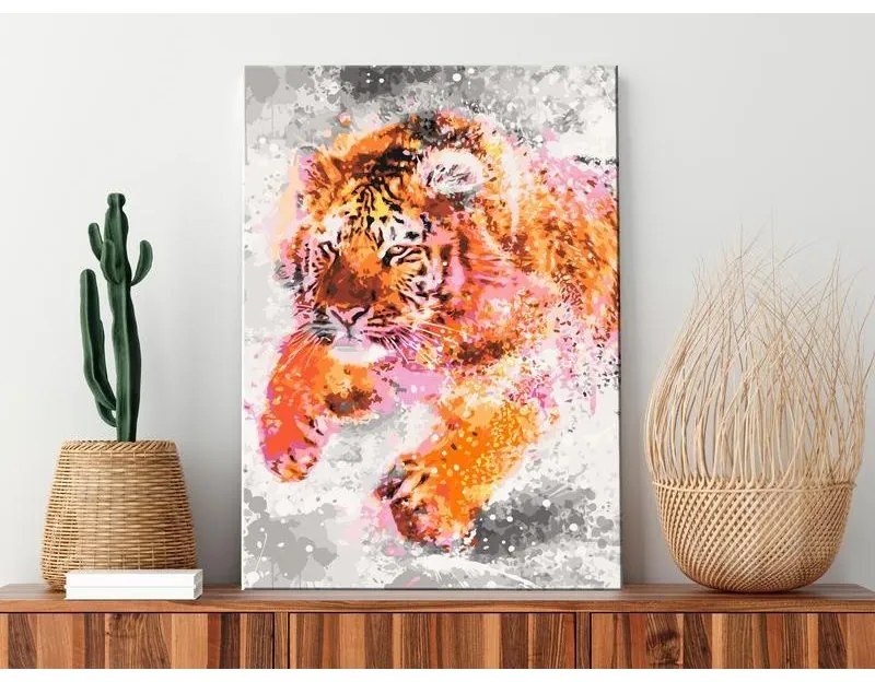 Quadro fai da te  Running Tiger  Larghezza x Altezza Home decor 40x60