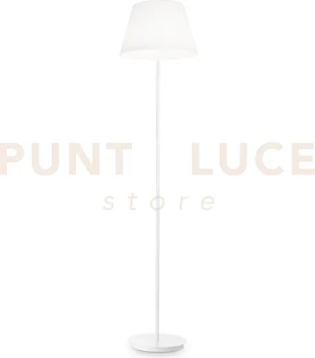 Cylinder lampada da terra in metallo e vetro 2 luci attacco e27